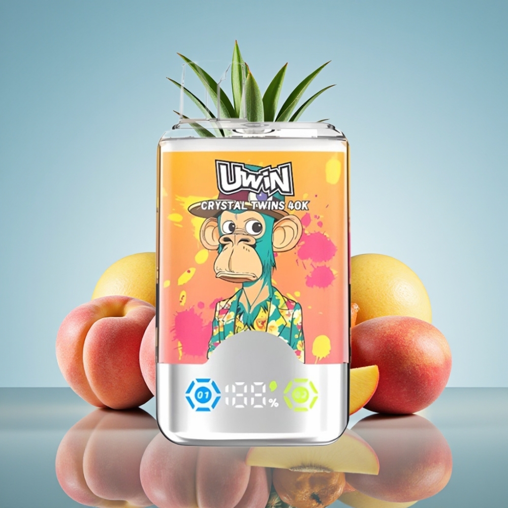 Uwin Crystal Twins 40000 퍼프 복숭아 망고 파인애플 레드불 디스포저블 베이프