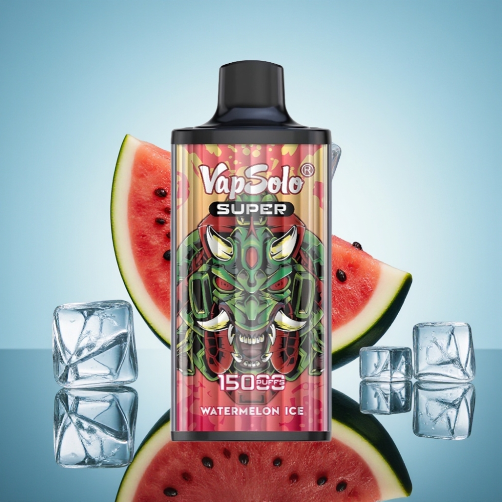Vapsolo Super 15000 퍼프 워터멜론 아이스 디스포저블 베이프 40ml 850mAh