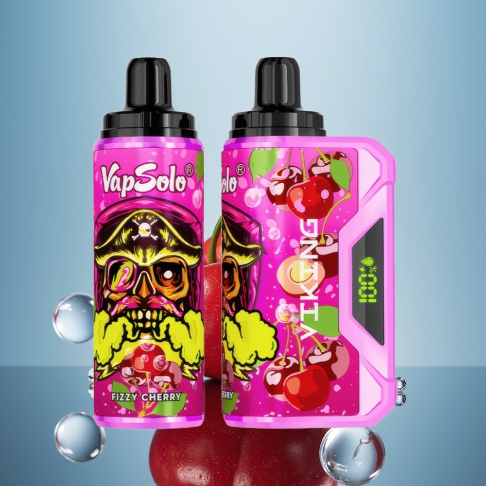 VapSolo VIKING 12000 퍼프 디스포저블 베이프 피치향 (22ml, Type-C 충전)