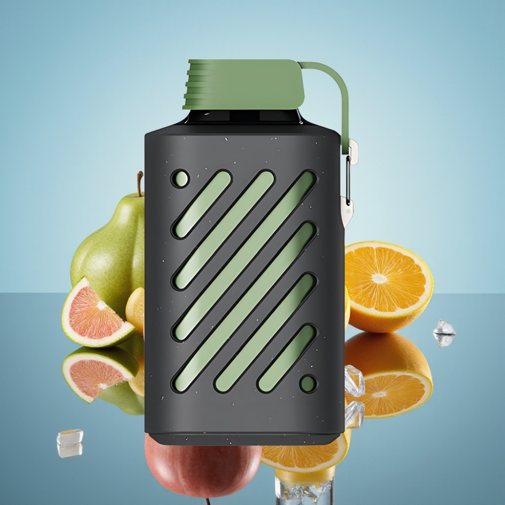 VOZOL GEAR 10000 디스포저블 베이프 사과 아이스, 10000 퍼프, 20ml, 50mg/ml