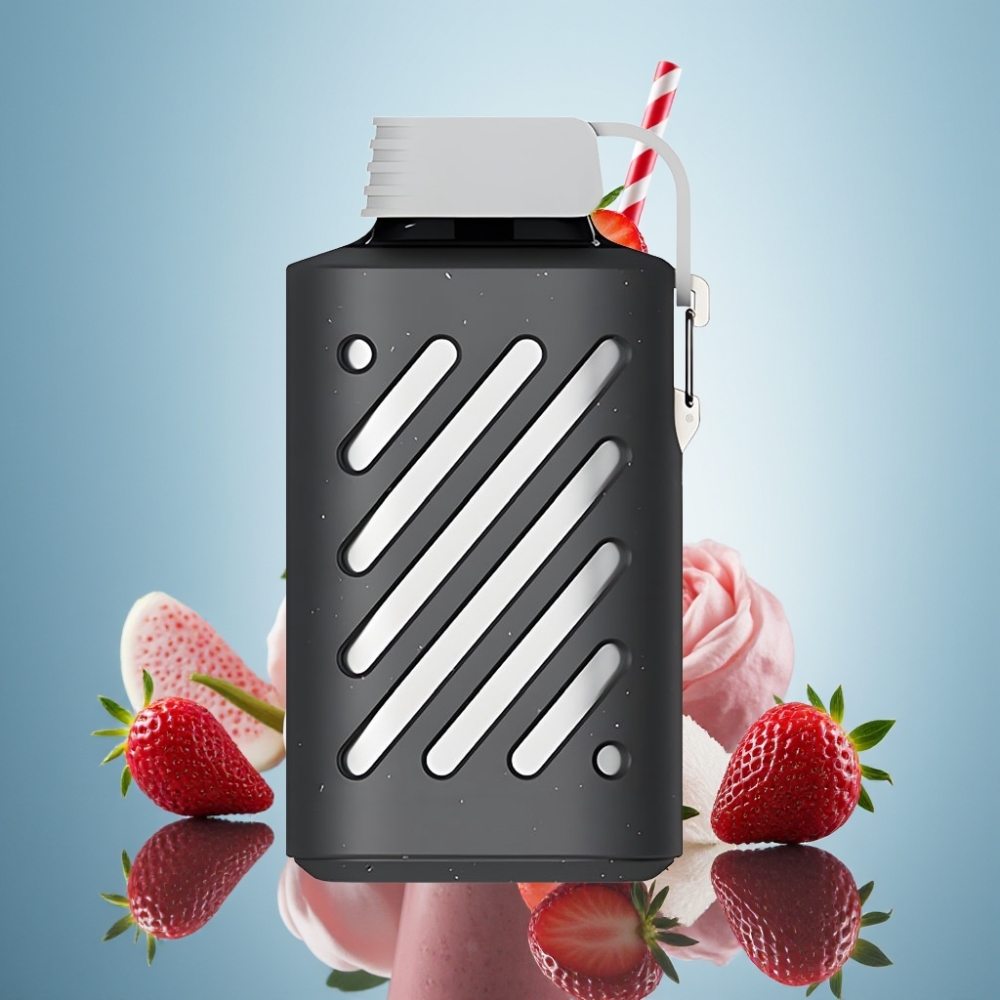 VOZOL GEAR 10000 디스포저블 베이프 스트로베리 스무디, 10000 펍, 20ml, VAMT 메시 코일