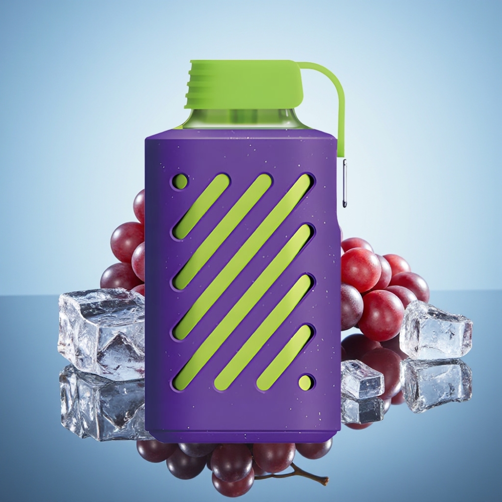 VOZOL GEAR 10000 디스포저블 베이프 그레이프 아이스 (10000퍼프, 20ml, VAMT 메시 코일)