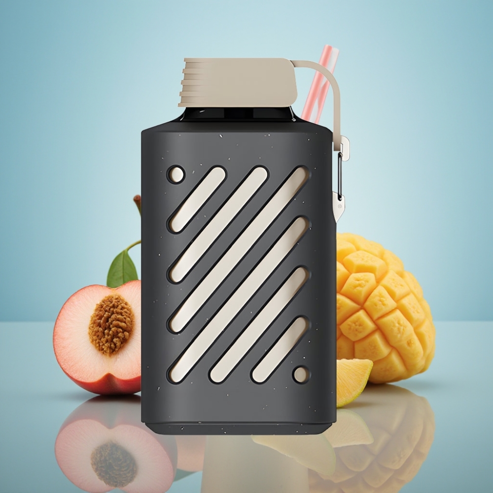 VOZOL GEAR 10000 디스포저블 베이프 복숭아 망고 스무디 (10000퍼프, VAMT 메시 코일, 20ml)