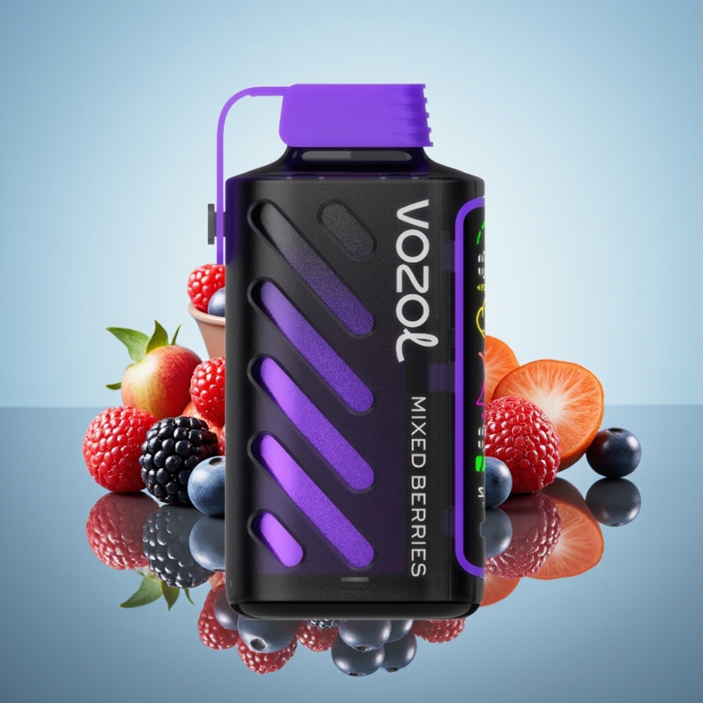 VOZOL Gear Power 20000 Puffs 듀얼 메시 코일 믹스드 베리 디스플레이 (20mL)