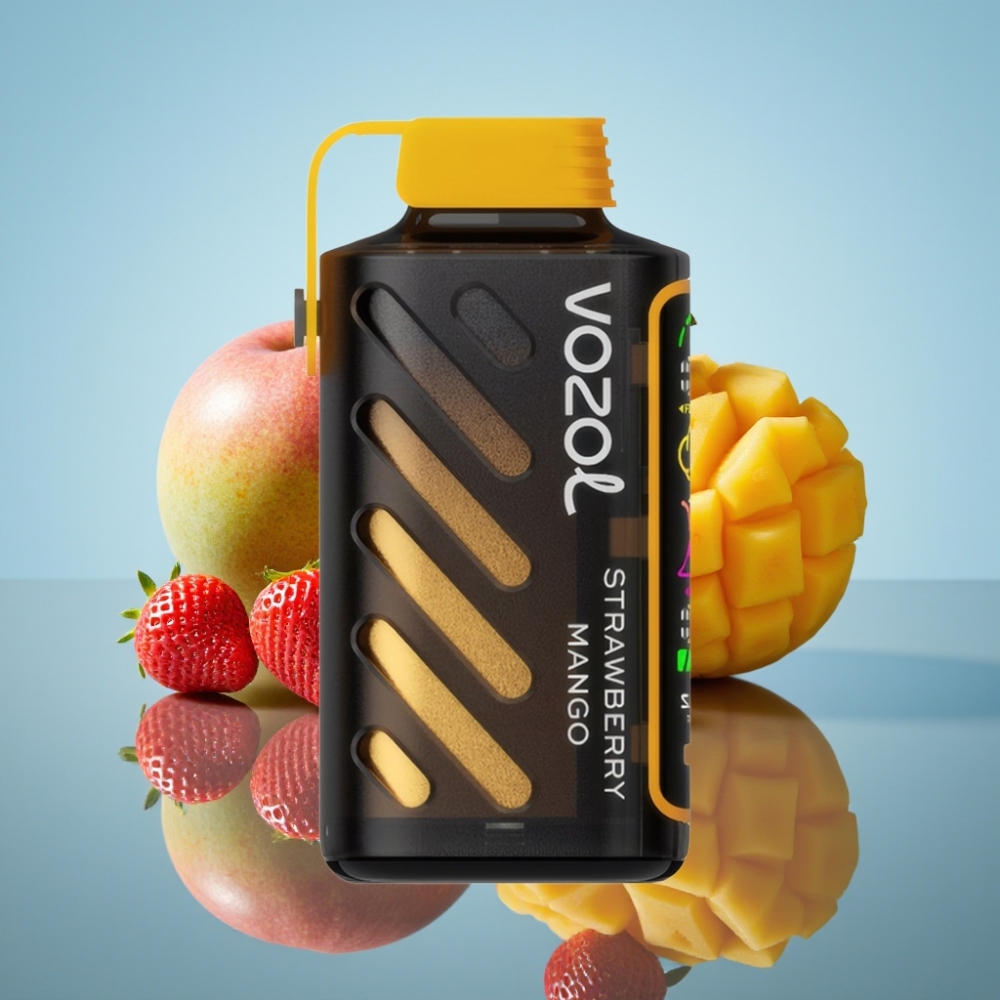 VOZOL Gear Power 20000 Puffs 듀얼 메시 코일 스트로베리 망고 디스포저블 베이프