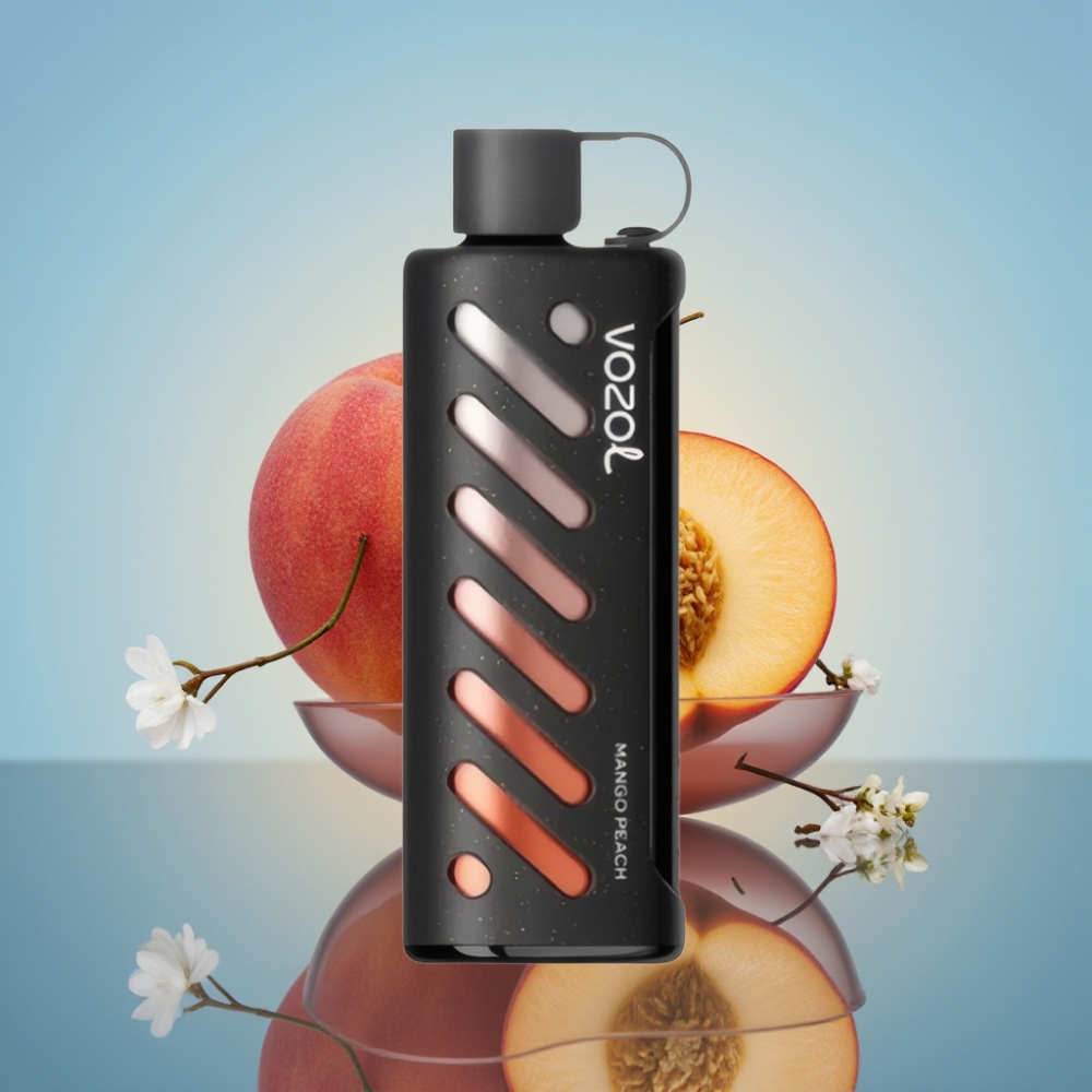 VOZOL Gear Shisha 25000 퍼프 디스포저블 베이프 망고 피치 (1000mAh, 5mg/ml)