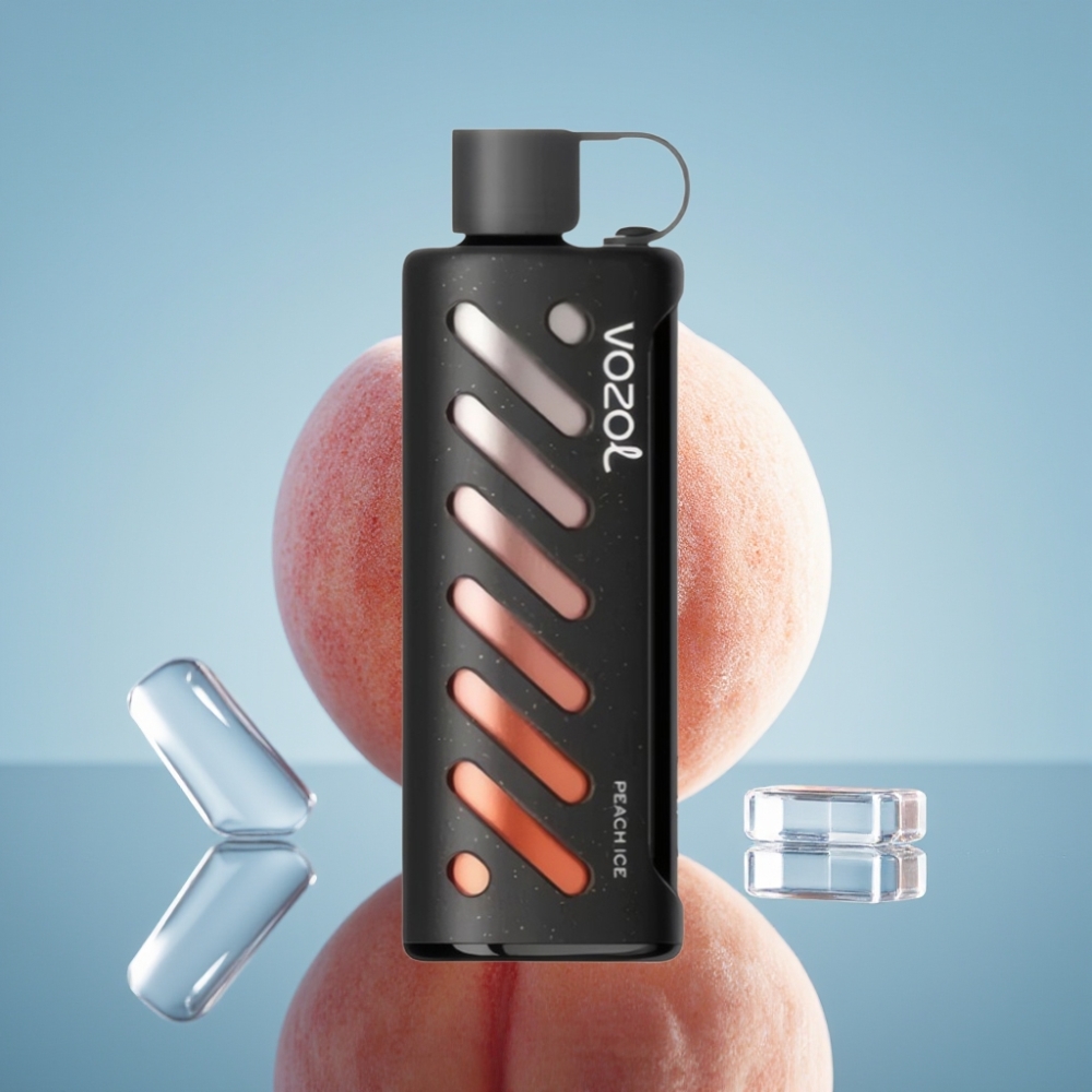 VOZOL Gear Shisha 25000 퍼프 디스포저블 베이프 피치 아이스 (5mg/ml, 1000mAh, S.i.L.C Tech)