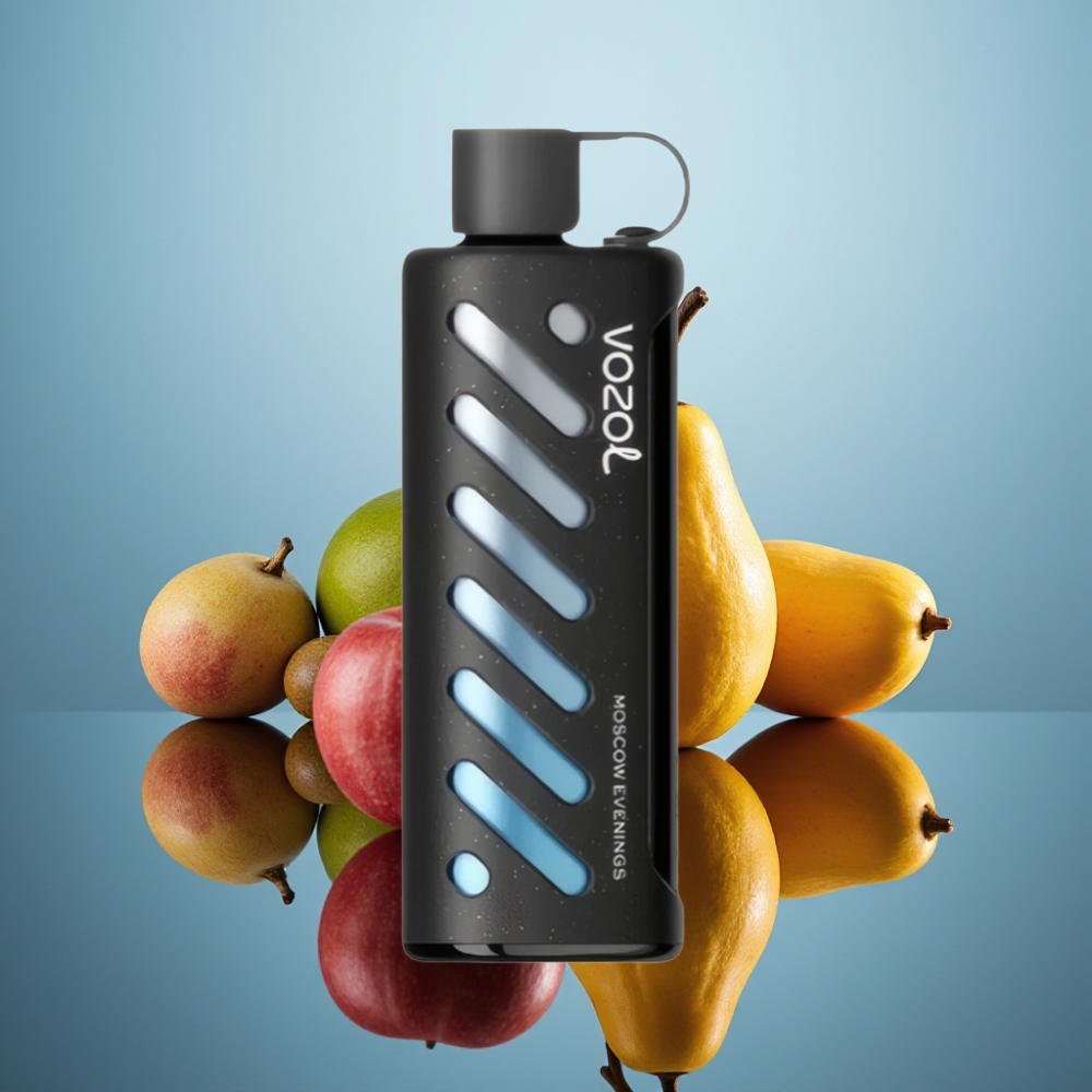 VOZOL Gear Shisha 25000 퍼프 디스포저블 베이프 모스크바 이브닝, 5mg/ml, 1000mAh, 듀얼 메시 모드