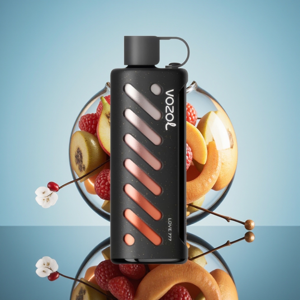 VOZOL Gear Shisha 25000 퍼프 (러브 777 맛) 듀얼 메쉬 모드, 5mg/ml 니코틴