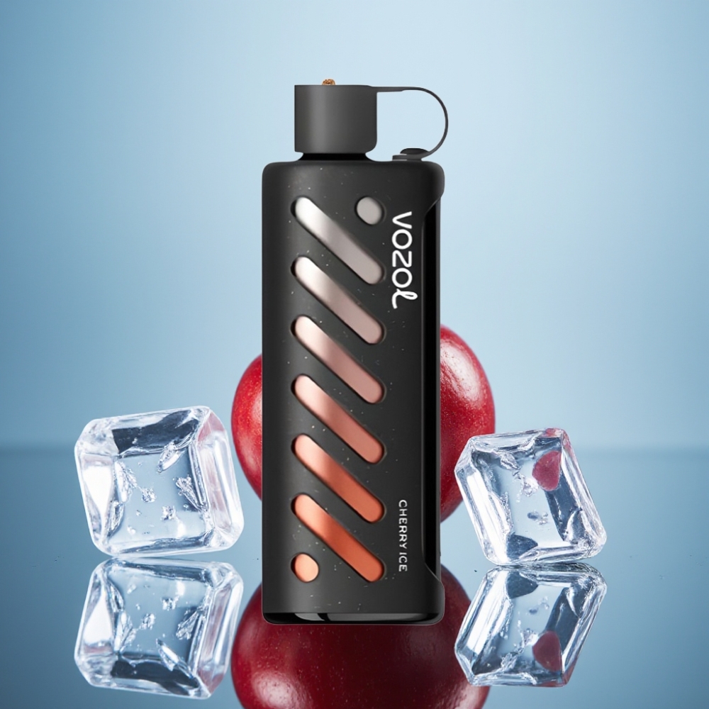 VOZOL Gear Shisha 25000 퍼프 디스포저블 베이프 체리 아이스 (S.i.L.C Tech, 1000mAh)