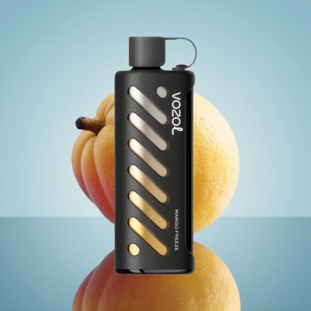 VOZOL Gear Shisha 25000 퍼프 디스포저블 베이프 망고 프리즈 (S.i.L.C Tech, 듀얼 메쉬 모드)
