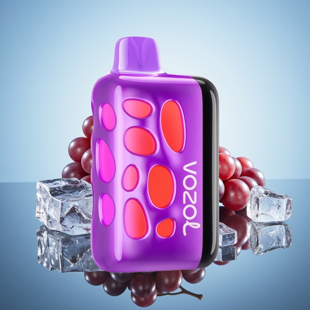 VOZOL RAVE 40000 디스포저블 베이프 그래프 아이스 - 비트 싱크 파티 모드, 270도 발광 디자인