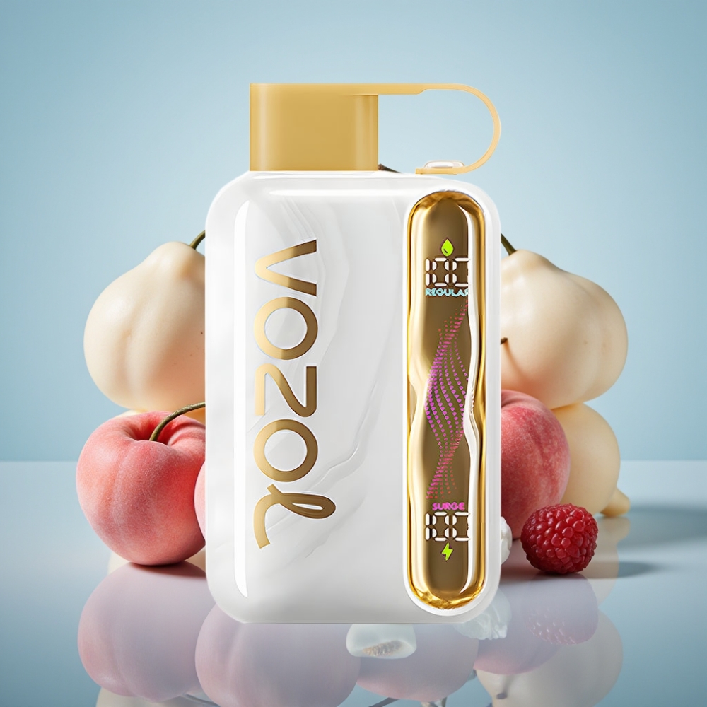 VOZOL STAR 40000 디스포저블 베이프 화이트 피치 라즈베리 (1000mAh, Type-C)