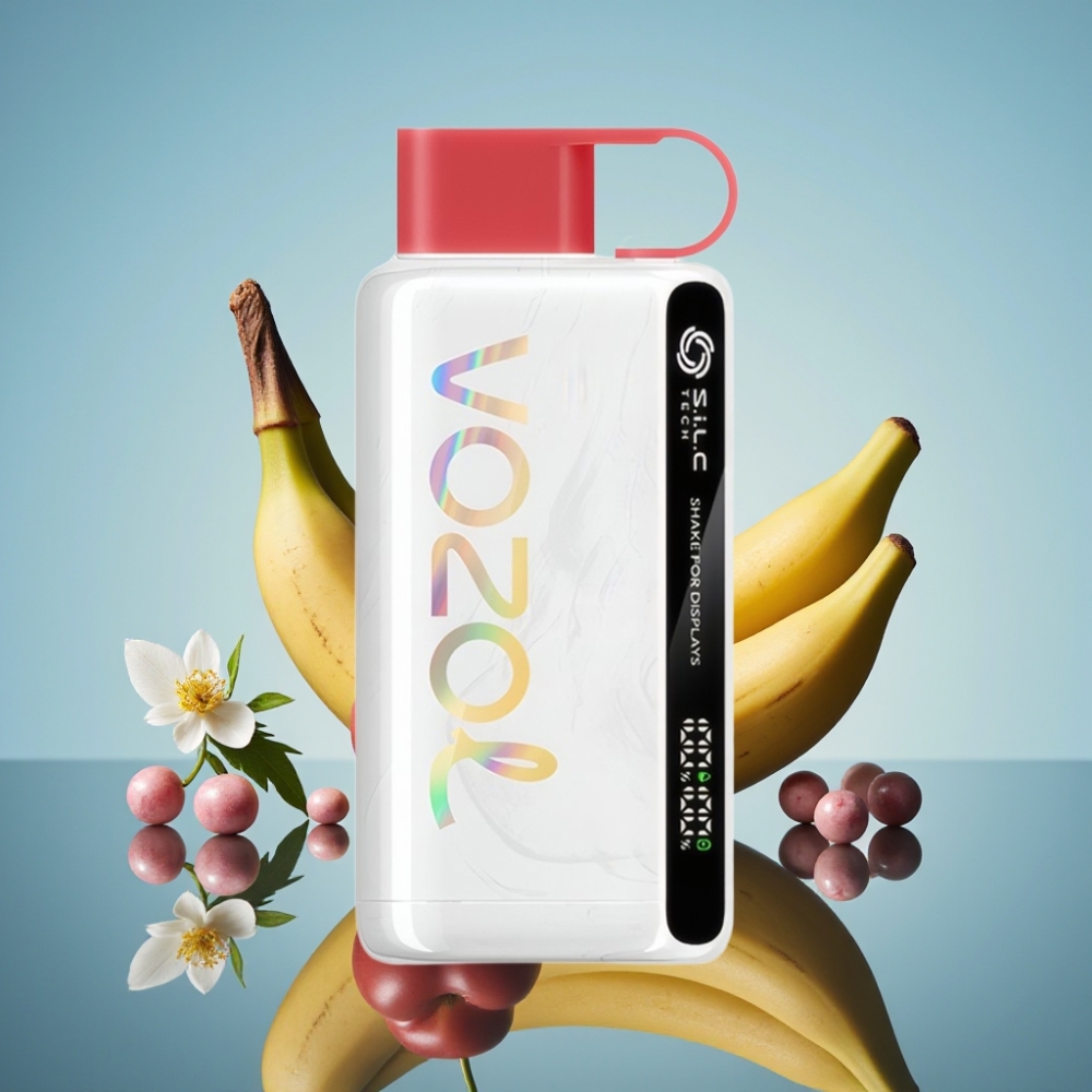 VOZOL STAR 9000/12000 드래곤프룻 바나나 체리 일회용 베이프 S.i.L.C TECH 흔들어 표시 30% 빠른 충전