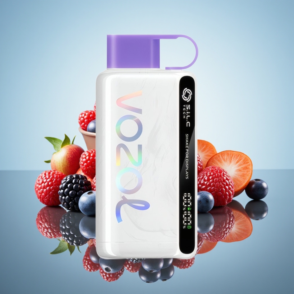 VOZOL STAR 9000/12000 디스포저블 베이프 혼합 베리 (S.i.L.C TECH, 650mAh, 30% 빠른 충전)