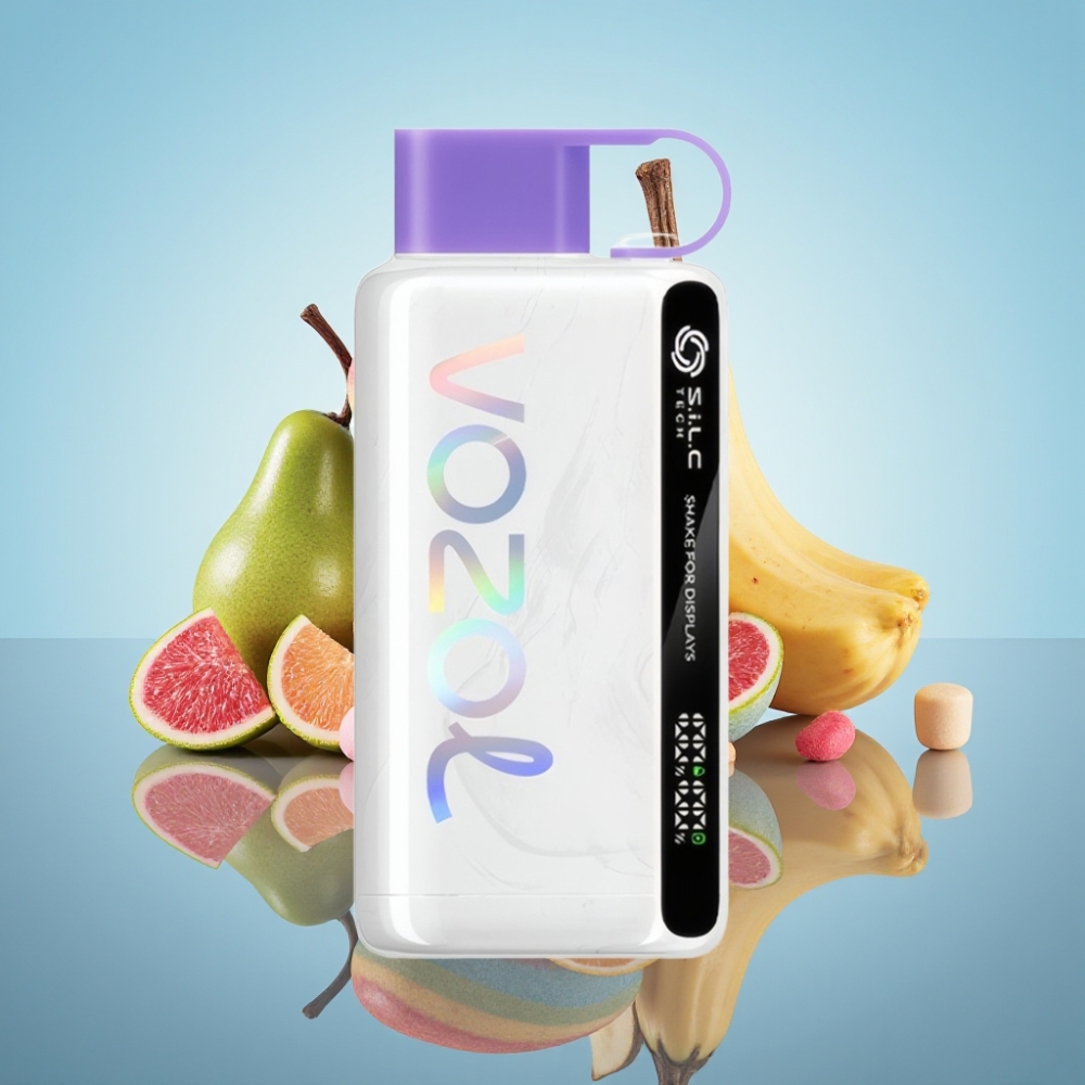 VOZOL STAR 9000/12000 일회용 베이프 레인보우 캔디 (S.i.L.C TECH, 650mAh, 흔들어 표시)