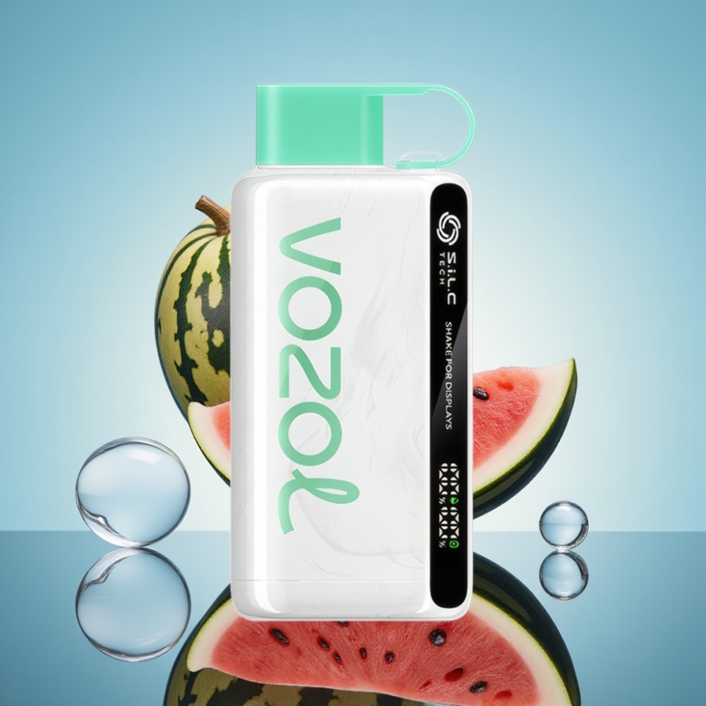 VOZOL STAR 9000/12000 워터멜론 버블검 일회용 베이프 S.i.L.C TECH 및 흔들어 표시