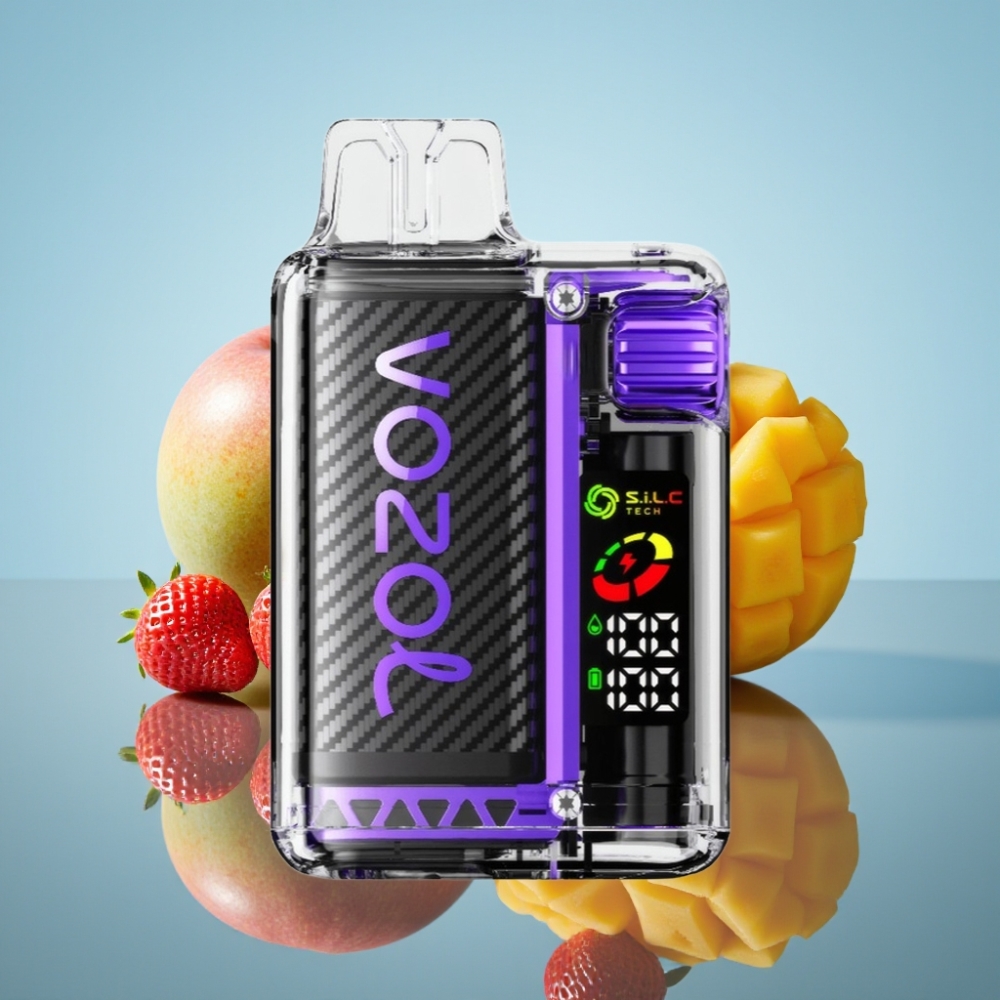 VOZOL Vista 20000 퍼프 스트로베리 망고 재충전형 650mAh 배터리 OLED 디스플레이