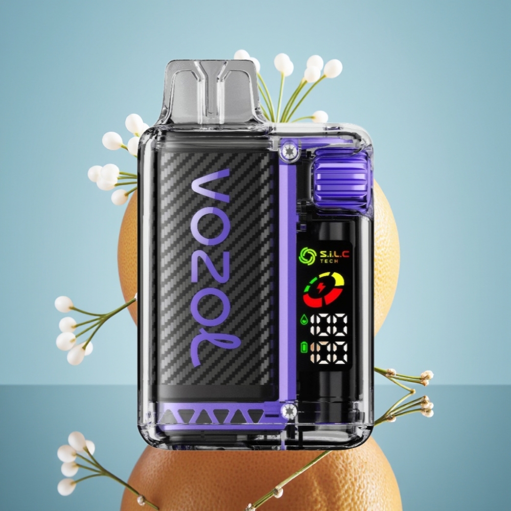 VOZOL Vista 20000 퍼프 리차지 가능 배터리 650mAh 엘더플라워 그레이프프루트 디스포저블 베이프